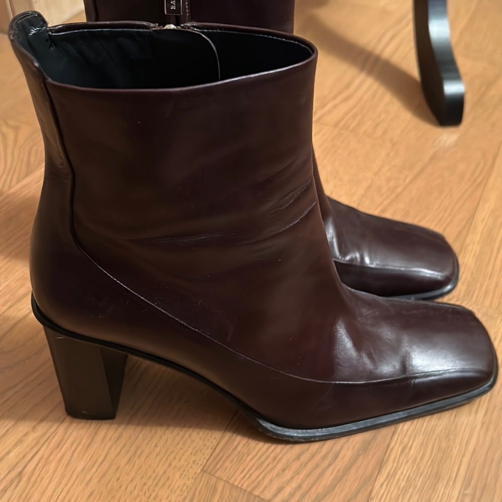 Bally Dark Brown Heeled Boots
